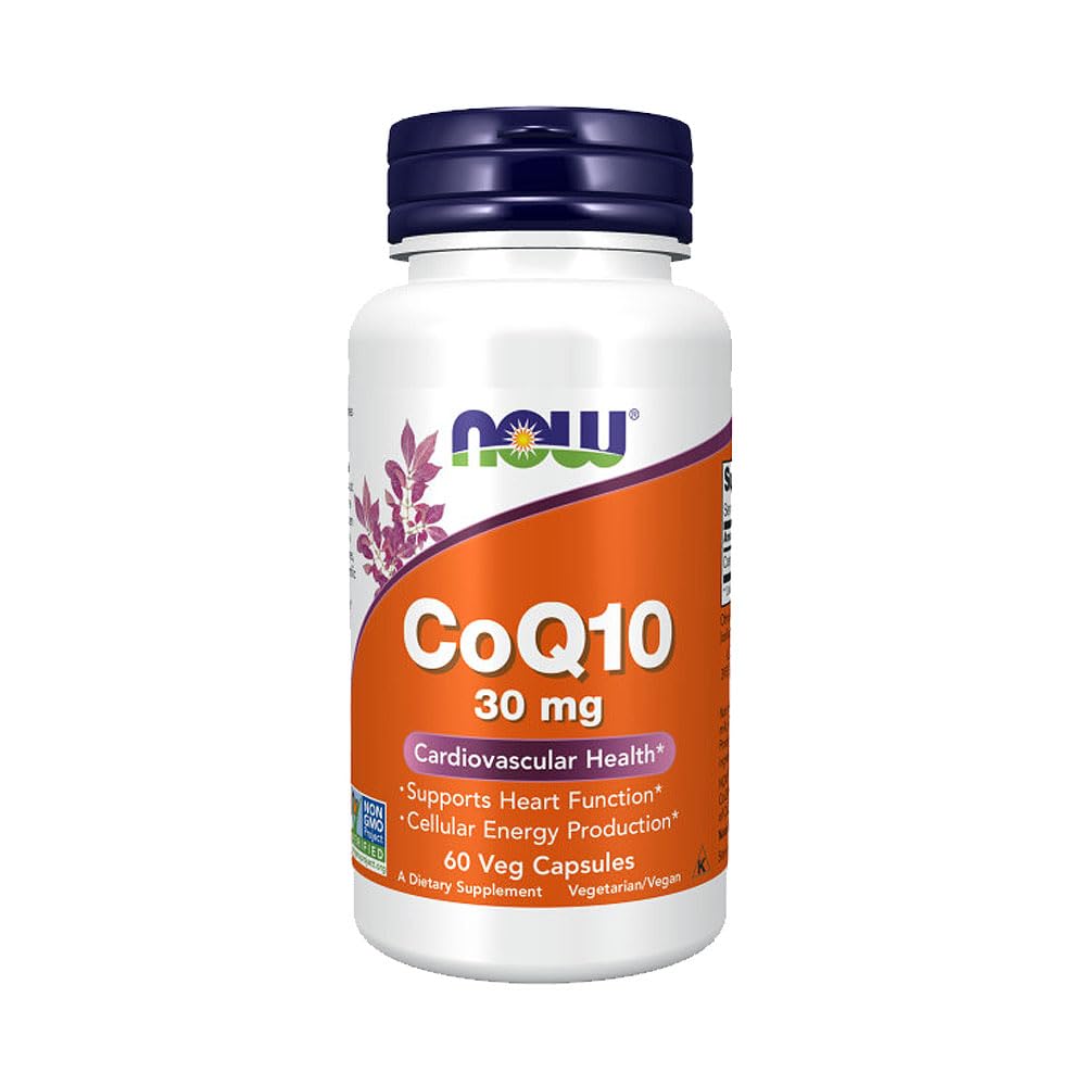 Now Foods Co Q10 30mg - 60 Vegetarian Capsules - image 3