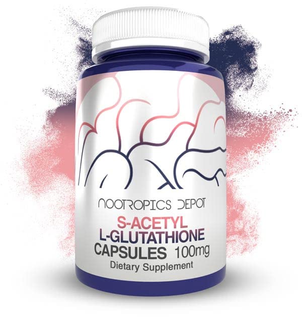 Nootropics Depot S-Acetyl L-Glutathione 100mg - 180 Capsules