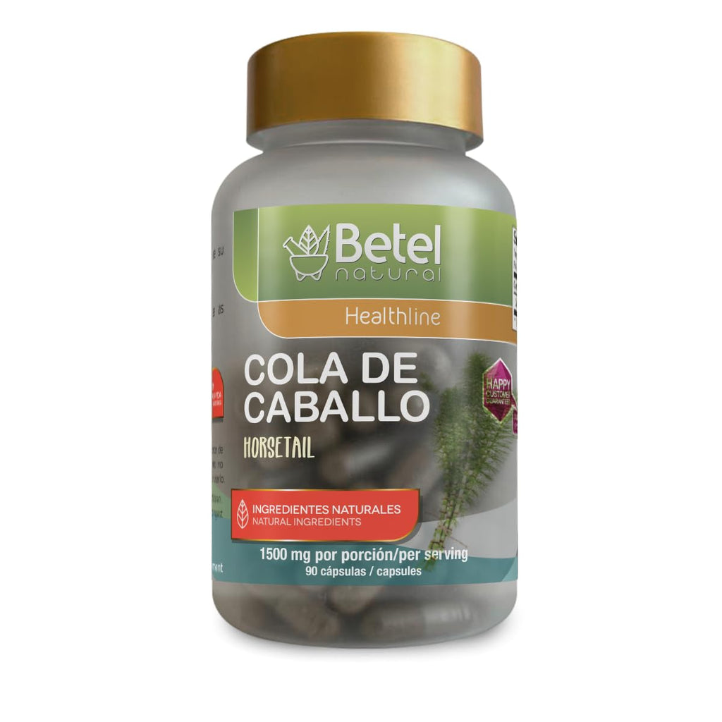 Betel Natural Cola de Caballo Horsetail Capsules - 1500 mg