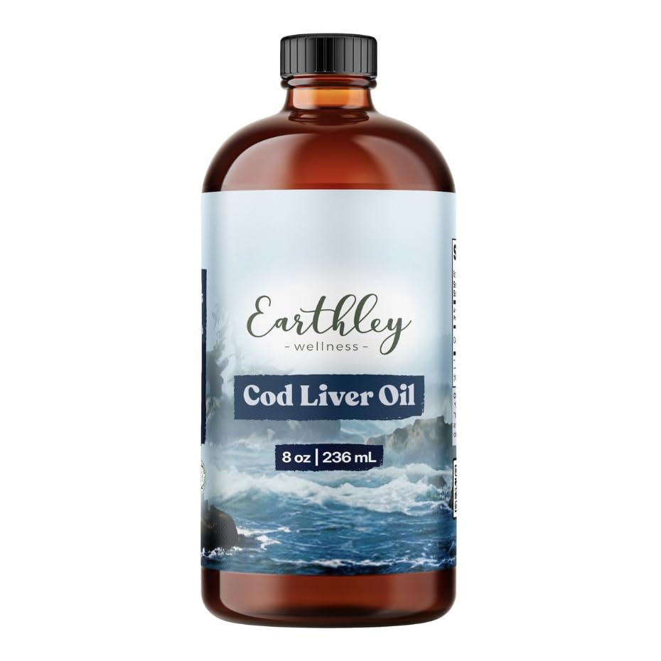 Earthley Wellness Cod Liver Oil - 8 Fl Oz