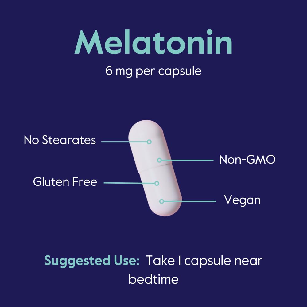 BESTVITE Melatonin 6mg Sleep Support - 240 Vegetarian Capsules - image 5