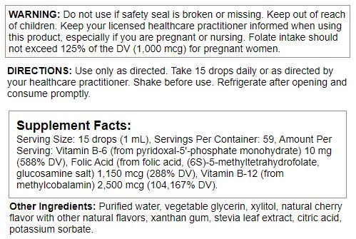 Nutra BioGenesis Methyl Factors Vitamin B12 Drops - 2 fl oz - image 2