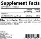 New Roots Herbal Vitamin D3 2,500 IU - 180 Vegetarian Capsules - image 2