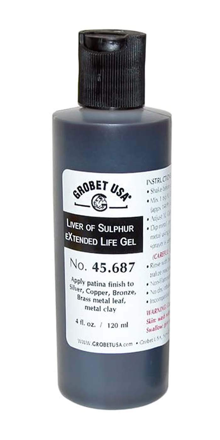 Alpha Omega Liver of Sulphur XL Gel Metal Patina - 4 oz.