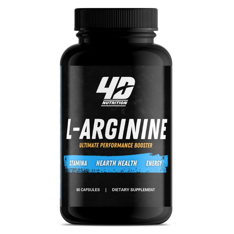 4D NUTRITION L-Arginine L-Citrulline Nitric Oxide Boost - 120 Capsules