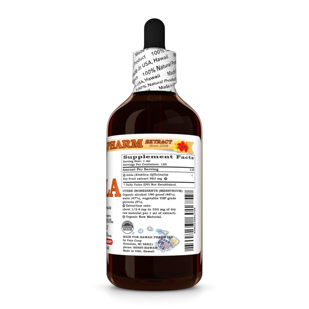 Hawaii Pharm Amla (Emblica officinalis) Liquid Extract