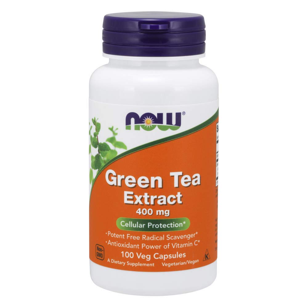 NOW Foods Green Tea Extract 400 mg with Vitamin C - 300 Vegetarian Capsules