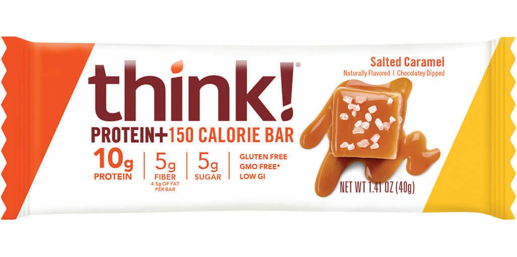 thinkThin Protein & Fiber Bars Salted Caramel - 20 Count - image 2