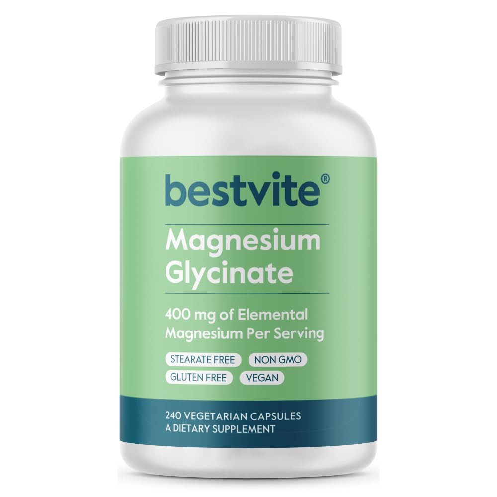 BESTVITE Magnesium Glycinate 400mg - 240 Capsules