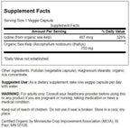 Swanson Organic Scottish Kelp 750 mg - 30 Vegetarian Capsules - image 2