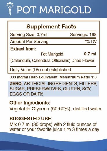 Secrets of the Tribe Pot Marigold Alcohol-Free Liquid Extract