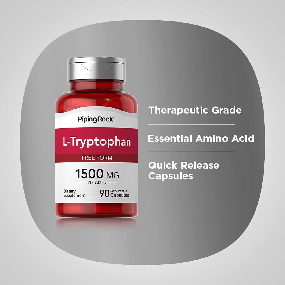 Piping Rock L-Tryptophan 1500 mg - 90 Capsules - image 4