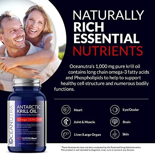 Oceanutra 100% Pure Krill Oil 1000mg