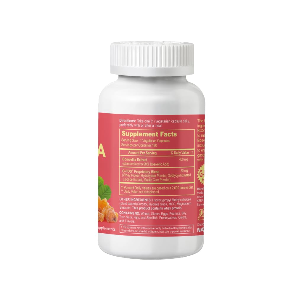 NATURION Super Boswellia Serrata 400 mg Joint Support - 180 Capsules - image 2