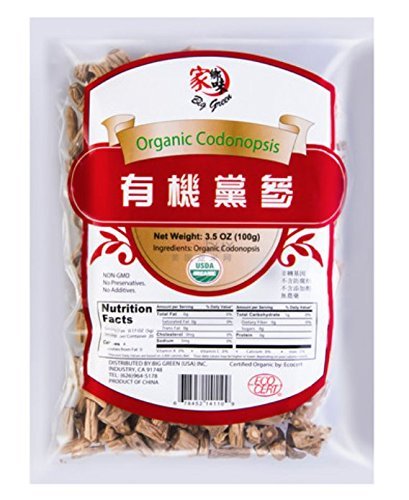 BIGGREEN Organic Codonopsis Pilosula Root Dried Herbs - 3.5oz