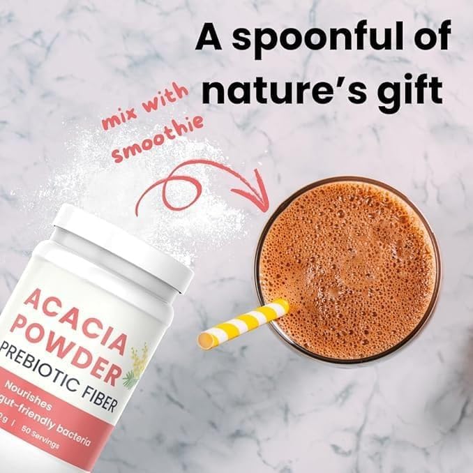 Generic Acacia Fiber Powder Prebiotic Supplement for Digestive Health - 250g - image 2