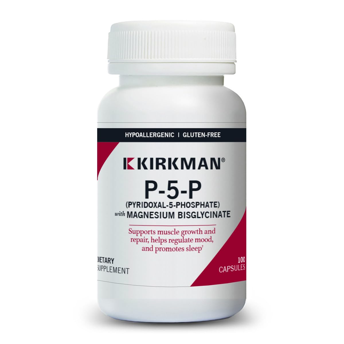 Kirkman Vitamin B6 50 mg - 100 Vegetarian Capsules