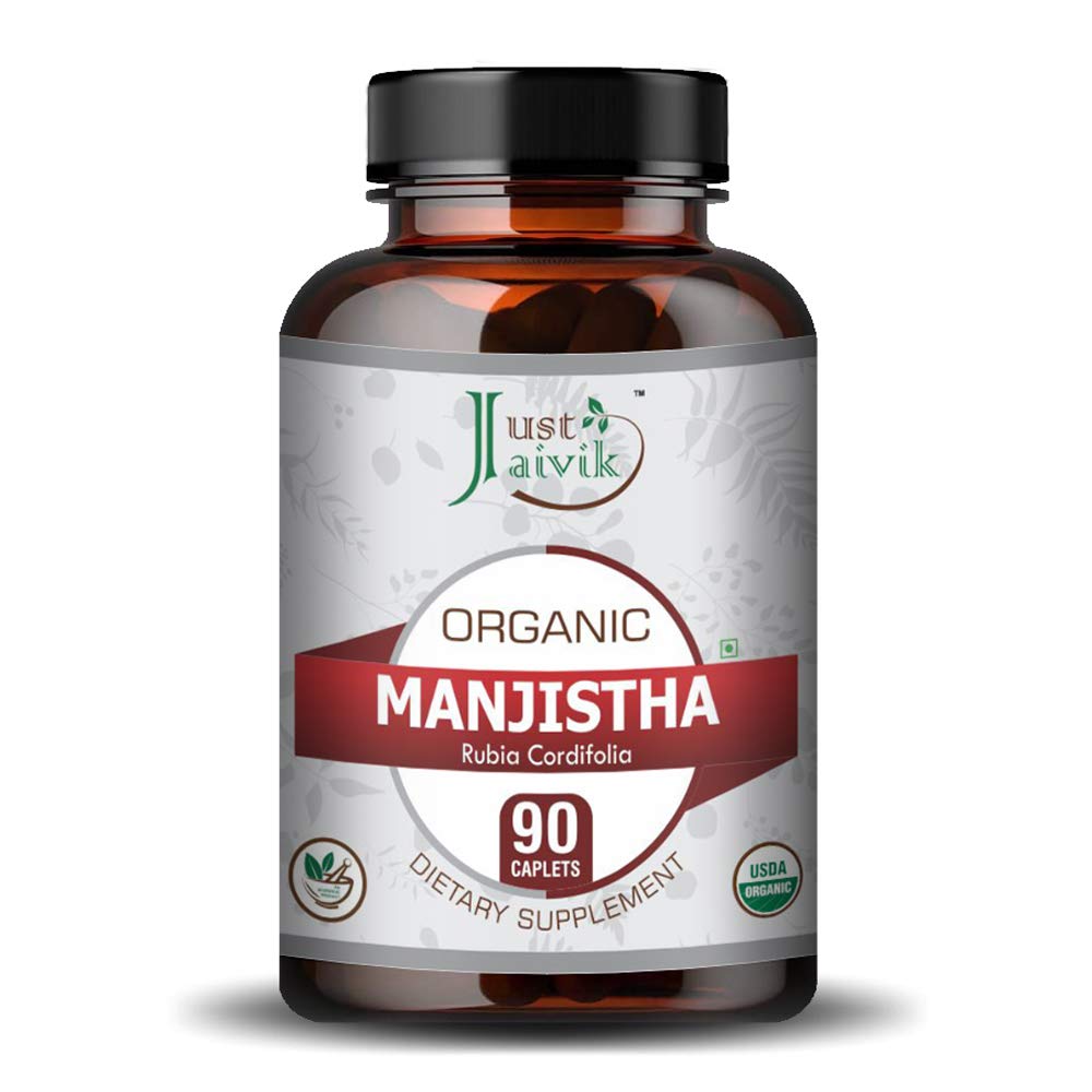Just Jaivik Organic Manjistha Tablets 750 mg - 90 Tablets - image 2