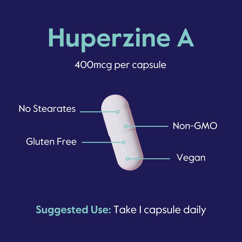 BESTVITE Huperzine A 400mcg Cognitive Support - 120 Vegetarian Capsules - image 5