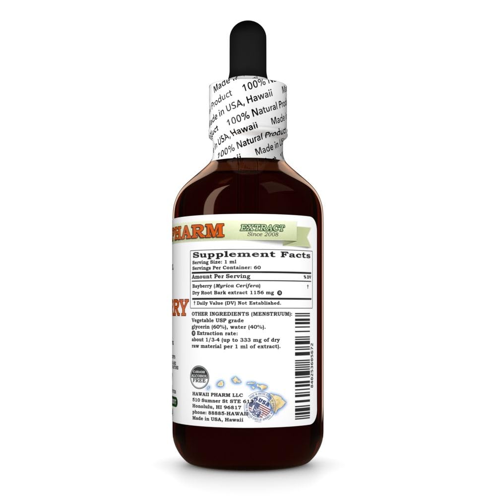 Hawaii Pharm Bayberry (Morella cerifera) Root Alcohol-Free Extract