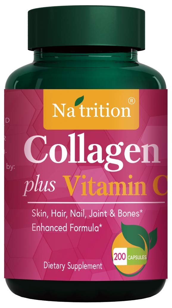 Na'trition Collagen Plus Vitamin C Capsules - 200 Capsules