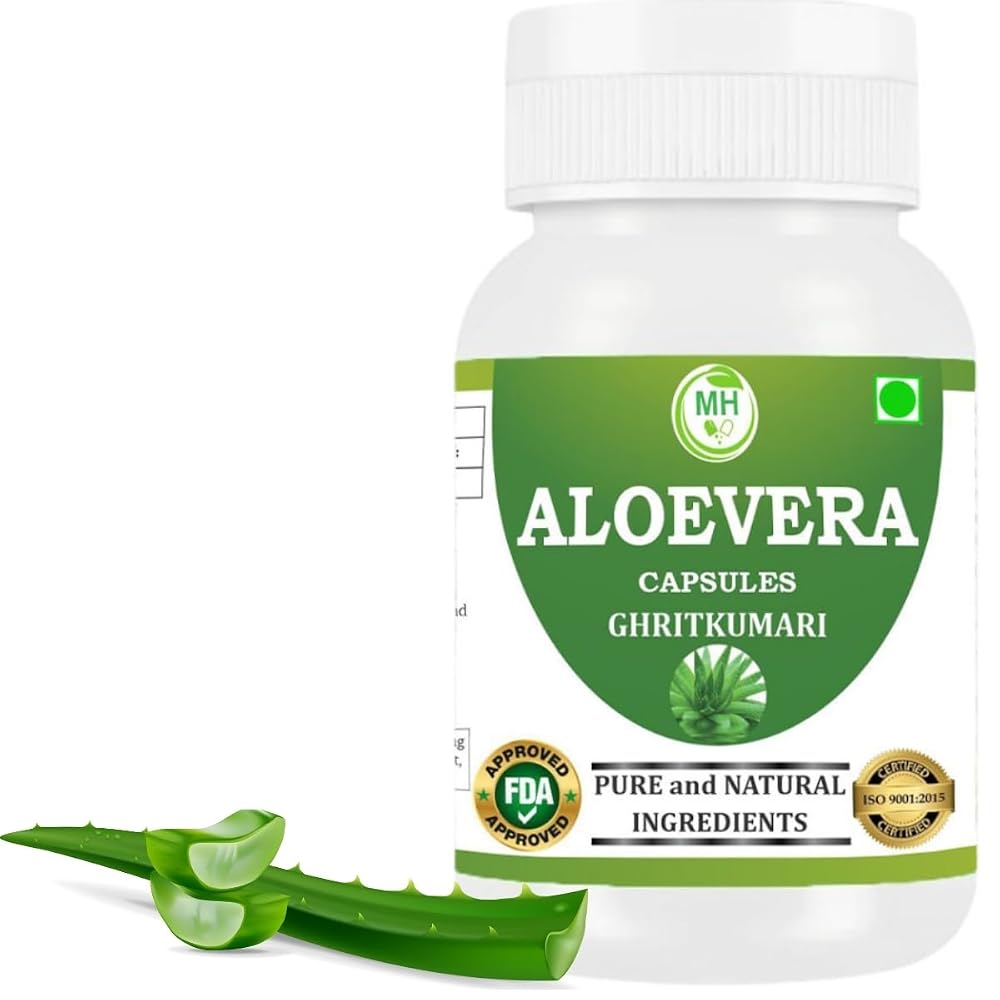 Morsan Healthcare Aloe Vera Organic Leaf Supplement - 60 Capsules