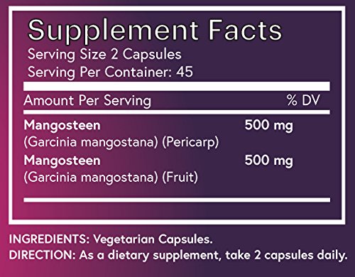 Na'trition Mangosteen Whole Fruit Powder Capsules - 90 Capsules - image 2