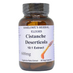 Barlowe's Herbal Elixirs Cistanche Extract 10:1 600 mg - 60 Vegetarian Capsules
