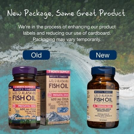 Wiley's Finest Wild Alaskan Fish Oil Prenatal DHA - 120 Softgels - image 7