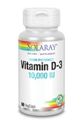 Solaray Vitamin D-3 10,000 IU - 120 Vegetarian Capsules