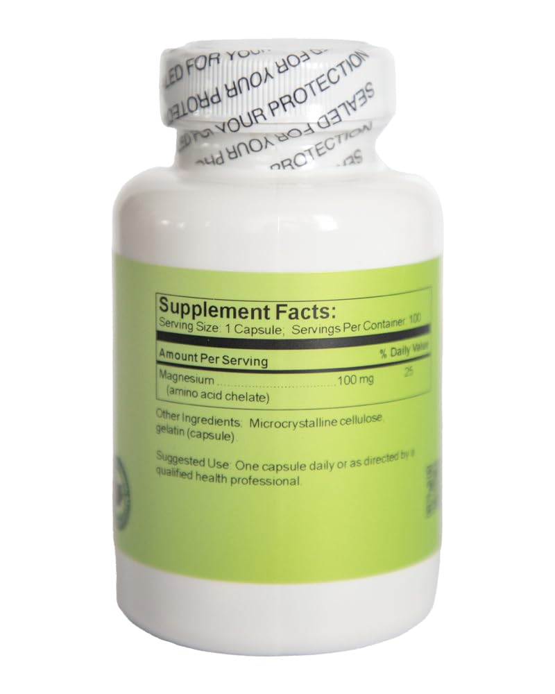 Time Laboratories Magnesium 100 mg - 100 Capsules - image 2