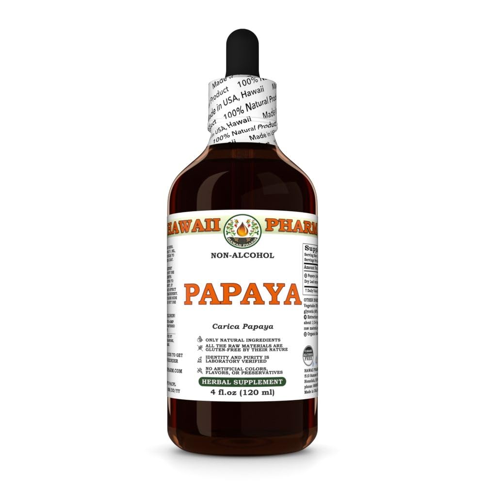 Hawaii Pharm Papaya Leaf (Carica Papaya) Alcohol-Free Extract