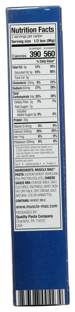 Muscle Mac High Protein Macaroni and Cheese - 2 Pack - image 4