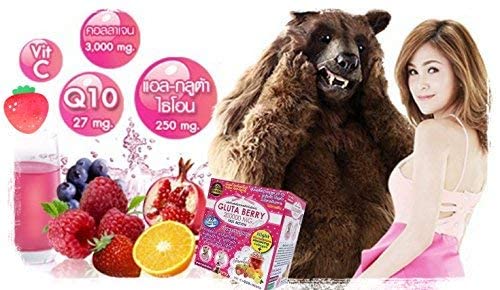 Gluta Berry 200000 mg Glutathione Drink Powder - 10 Sachets - image 6