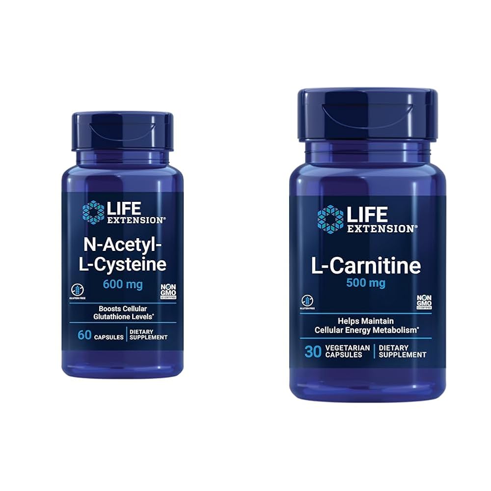 Life Extension NAC & L-Carnitine Immune & Energy Support - 90 Capsules