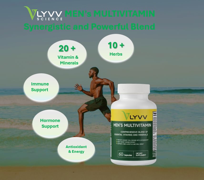 Lyvv Men's Multivitamin Comprehensive Blend - 60 Capsules - image 5