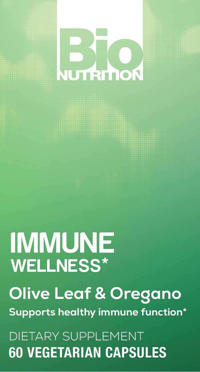 Bio Nutrition Immune Wellness Olive Leaf & Oregano - 60 Vegetarian Capsules - image 5