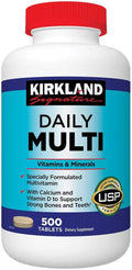 Kirkland Signature Daily Multi Multivitamin with Calcium & D - 1500 Tablets