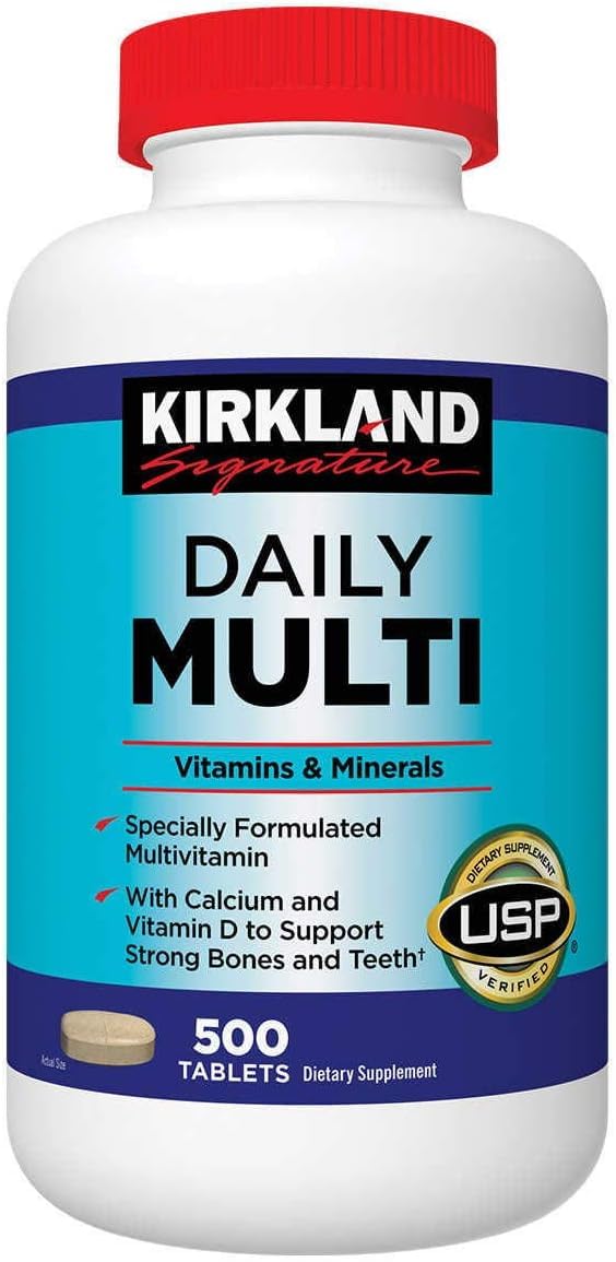 Kirkland Signature Daily Multi Multivitamin with Calcium & D - 1500 Tablets