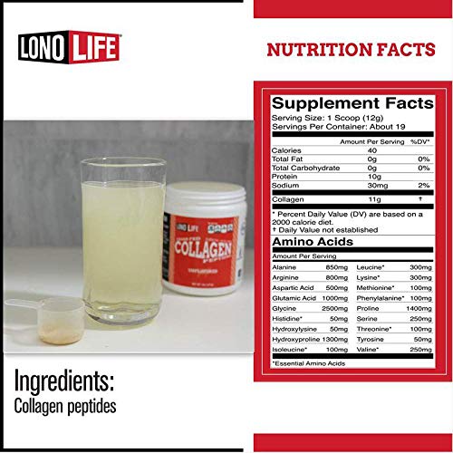 LonoLife Collagen 8oz Bulk Pouch