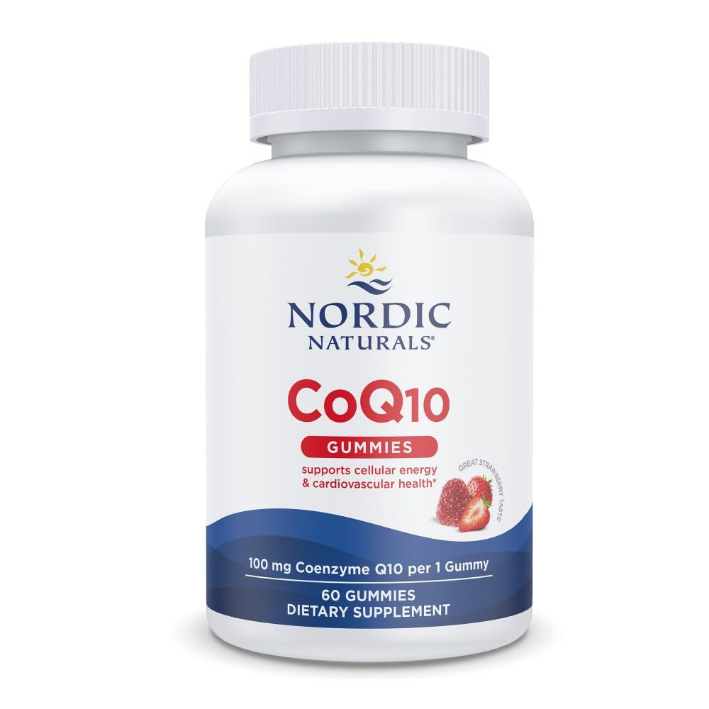 Nordic Naturals CoQ10 Gummies 100mg Heart Health & Energy - 60 Count