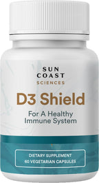 Sun Coast Sciences D3 Shield Vitamin D3 5000 IU - 60 Vegetarian Capsules