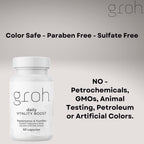 GROH Daily Vitality Boost Hair Growth Supplement - 60 Capsules - image 4