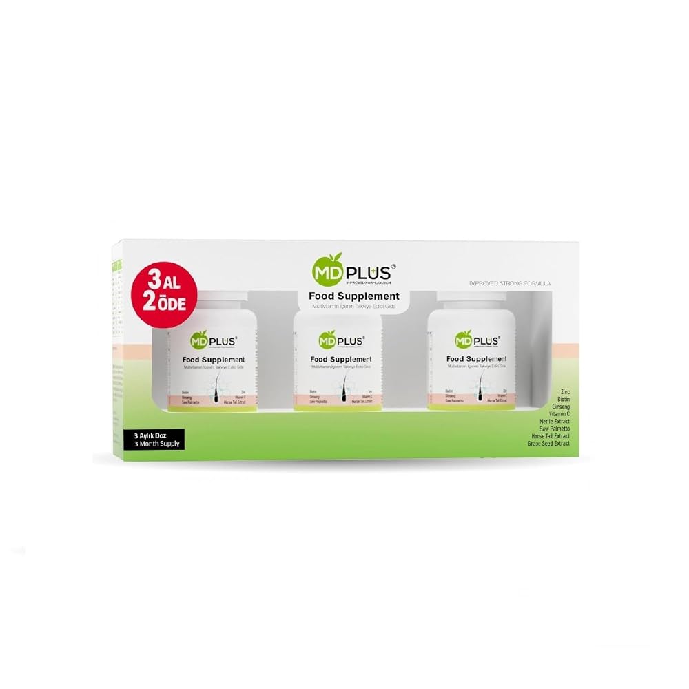 HairMD MD-Plus Hair Multivitamin - 180 Tablets (3 x 60)