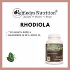 Remedy’s Nutrition Remedy's Nutrition Rhodiola 1000 mg - 60 Vegan Capsules - image 3