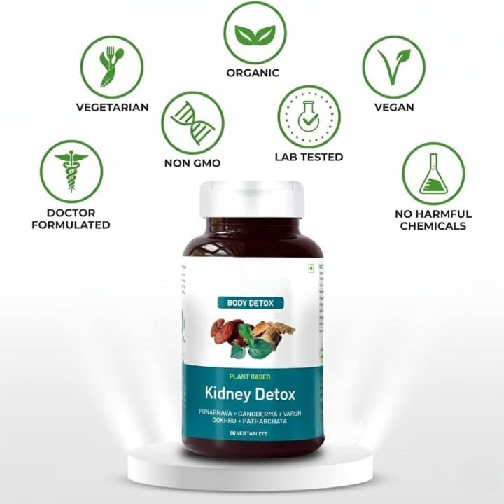 Kidney Detox Ayurvedic Supplement with Punarnava - 60 Vegetarian Capsules - image 4