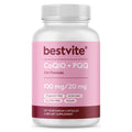 BESTVITE CoQ10 100mg with PQQ 20mg - 120 Vegetarian Capsules