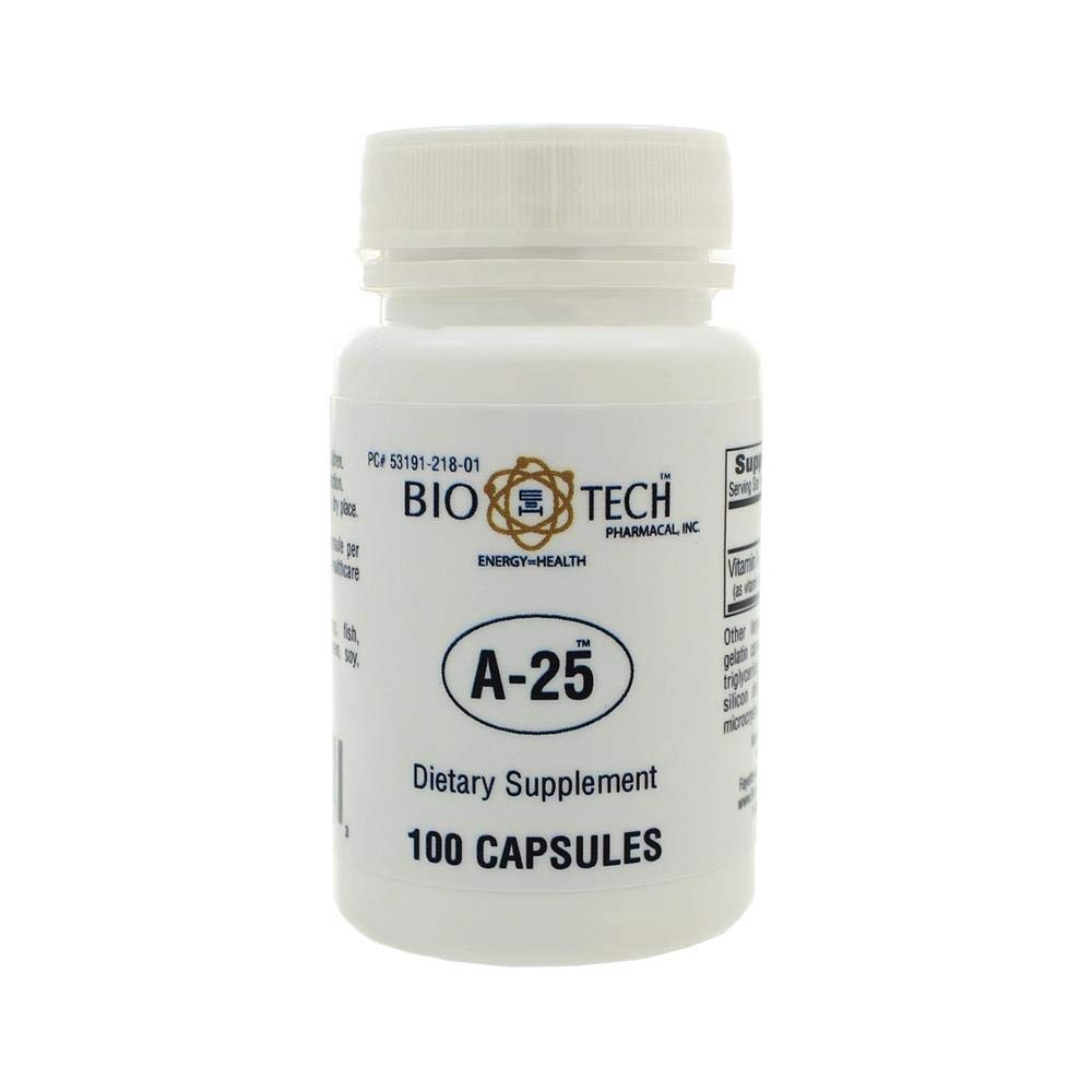 Bio-Tech Pharmacal Vitamin A 25,000 IU - 100 Capsules