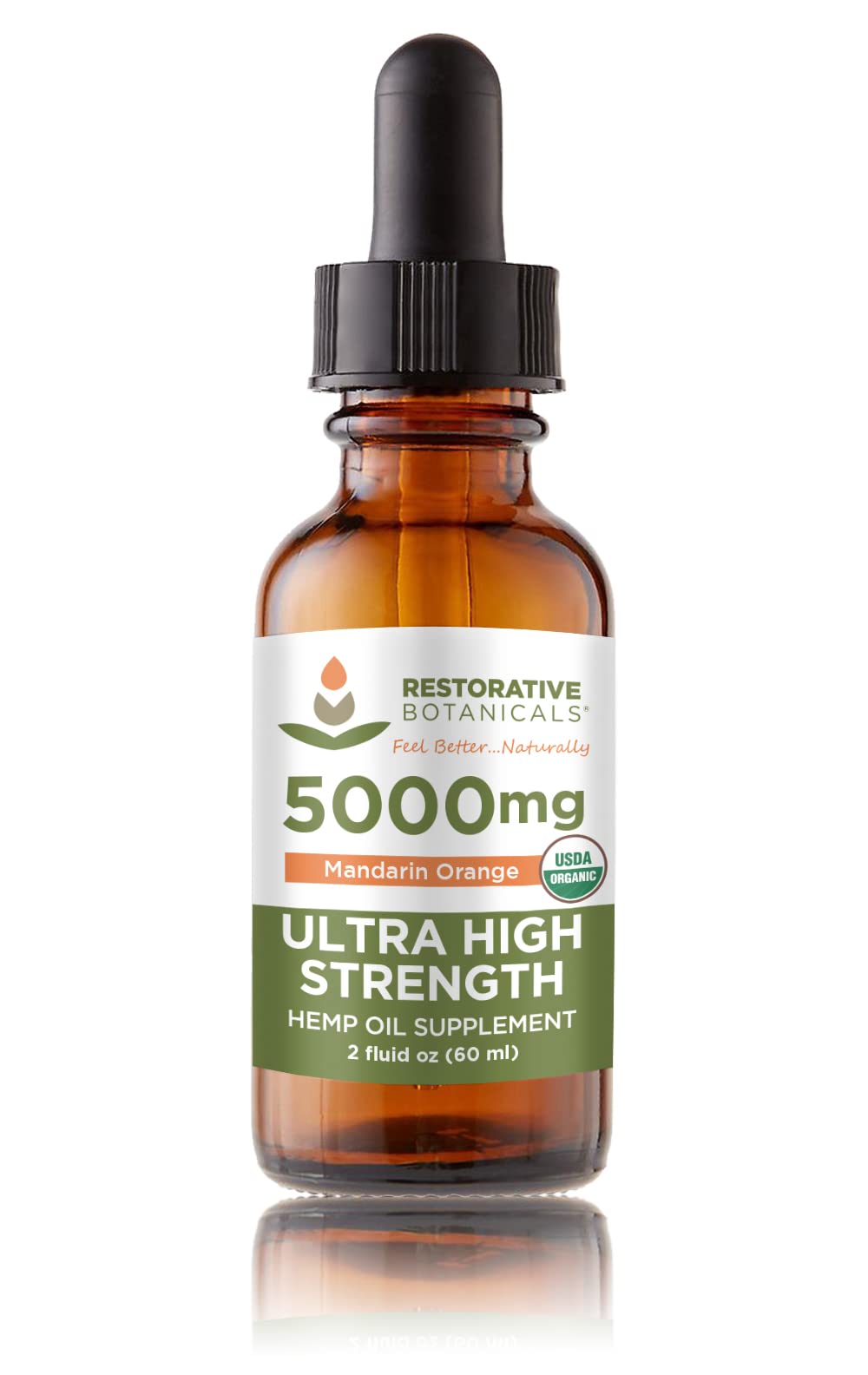 Restorative Botanicals Hemp Oil Drops 5000 mg - 120 Servings