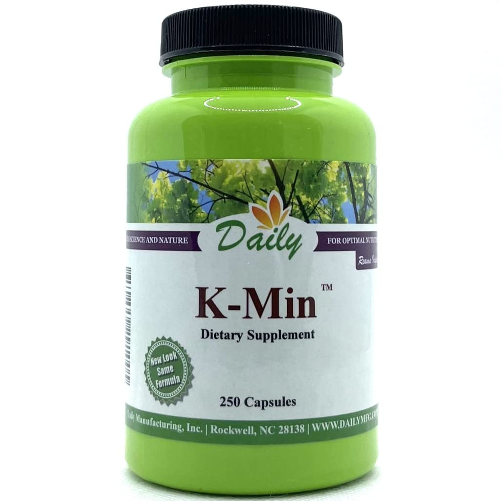 Daily Manufacturing K-Min Calcium Supplement - 250 Vegetarian Capsules